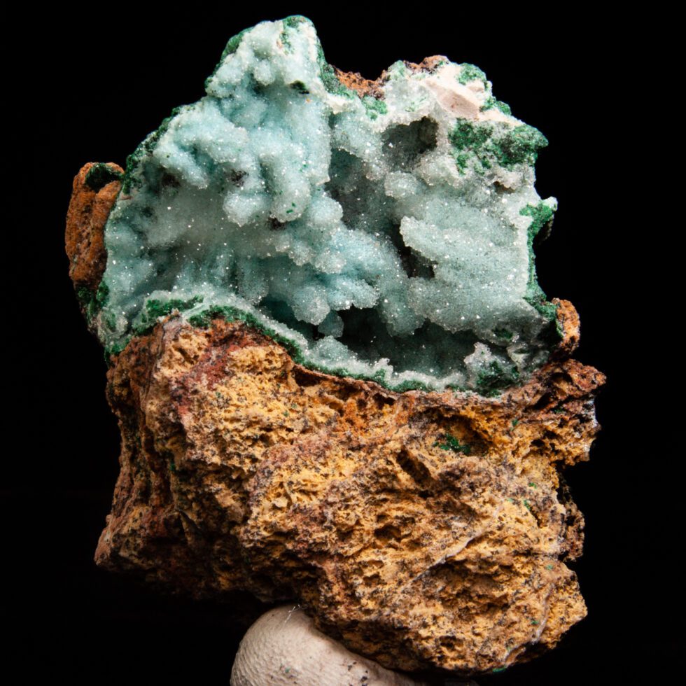 Chrysocolla Pseudomorph Malachite Pseudomorph Azurite With Quartz Fine