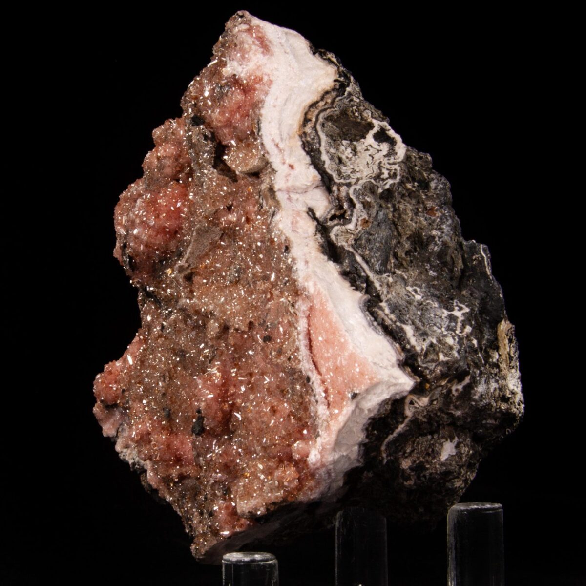 Shigaite on Rhodochrosite - Image 2