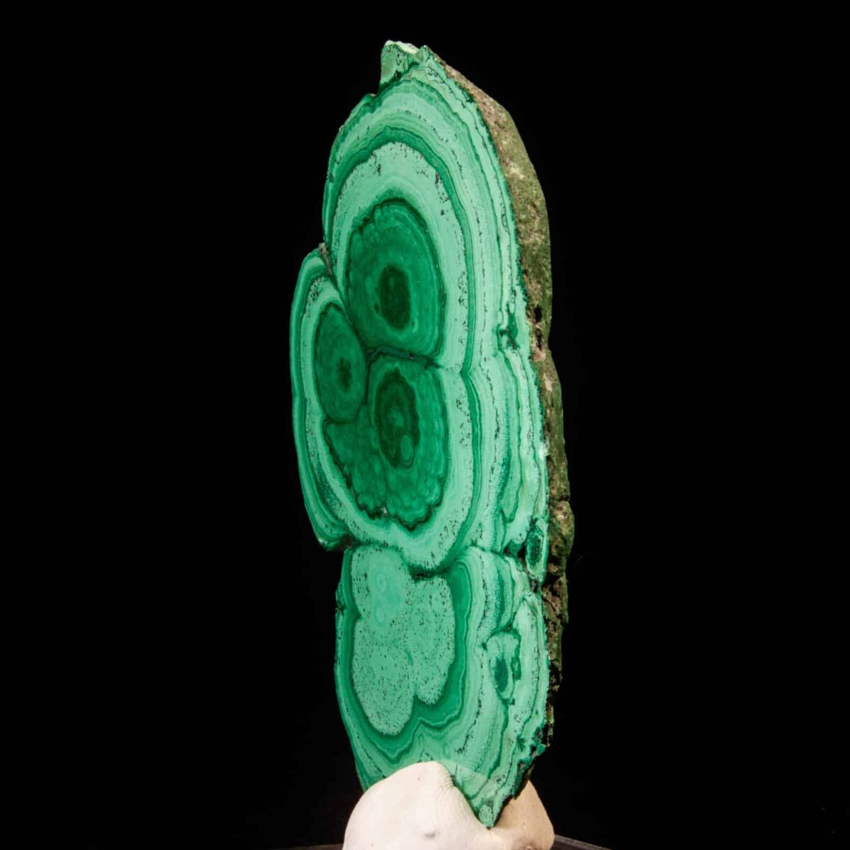 Malachite Stalactite Slice (polished)