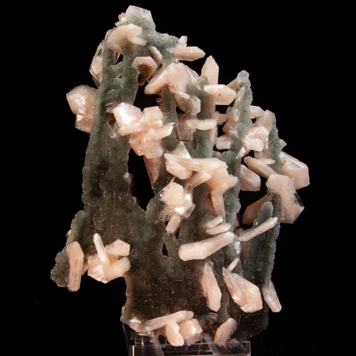 Chalcedony Stalactites with Stilbite