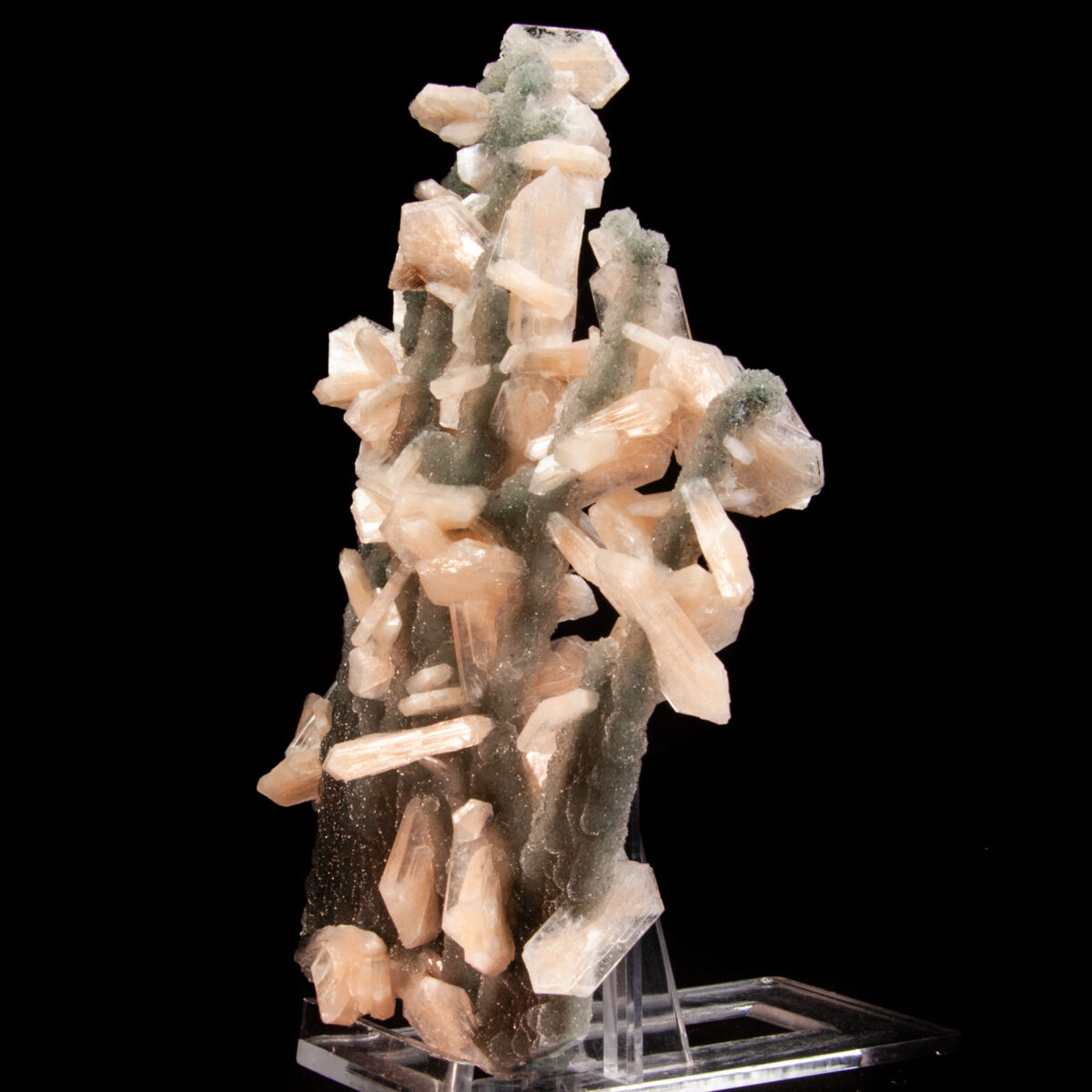 Chalcedony Stalactites with Stilbite