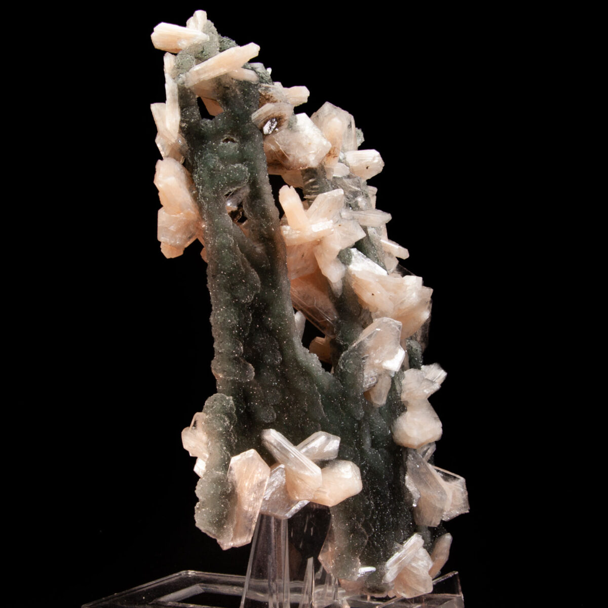 Chalcedony Stalactites with Stilbite