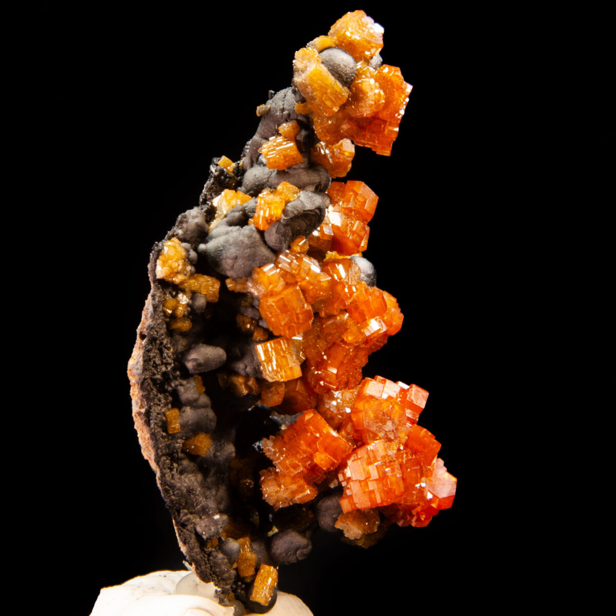 Vanadinite on Goethite