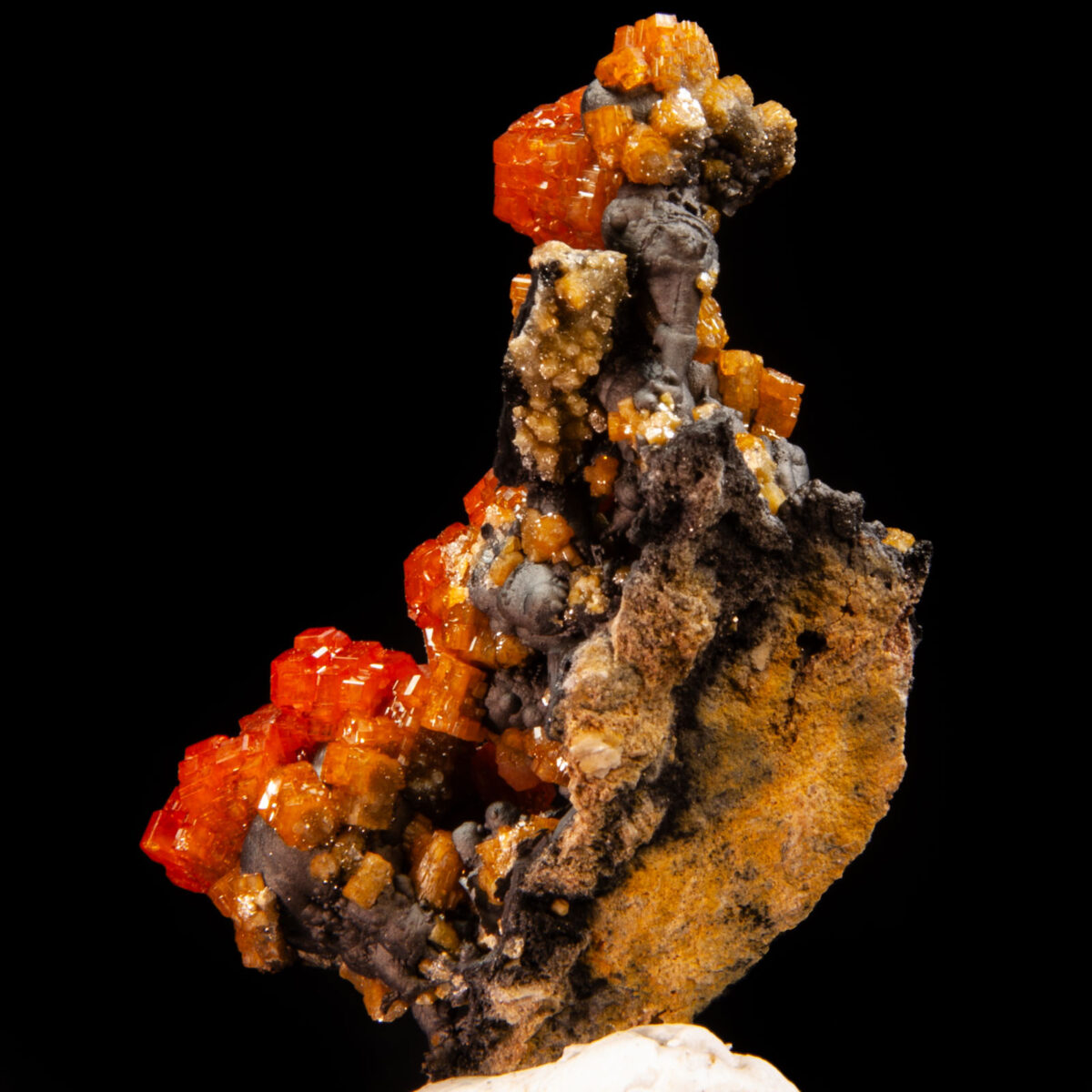 Vanadinite on Goethite