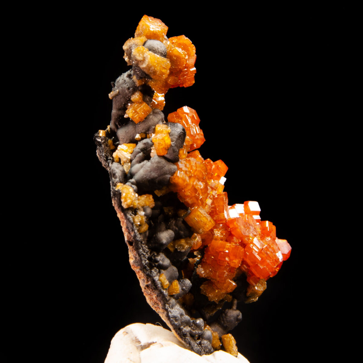 Vanadinite on Goethite