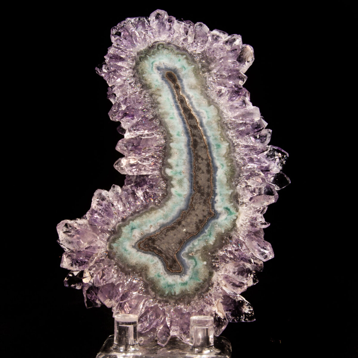 Amethyst Stalactite Slice (Polished)