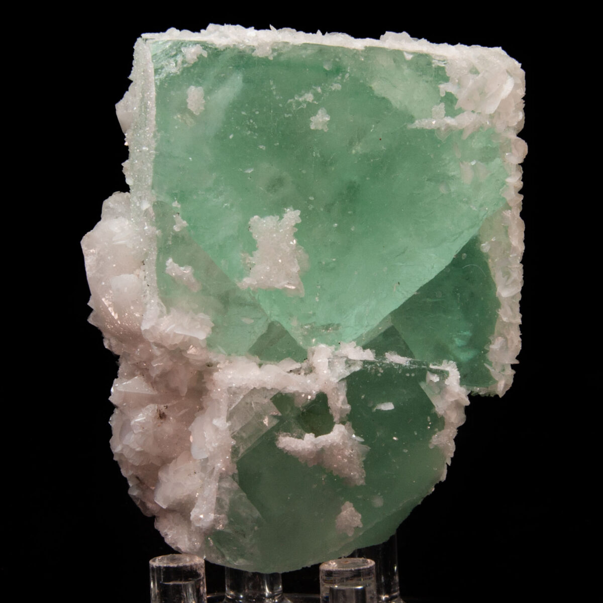 Calcite over Fluorite