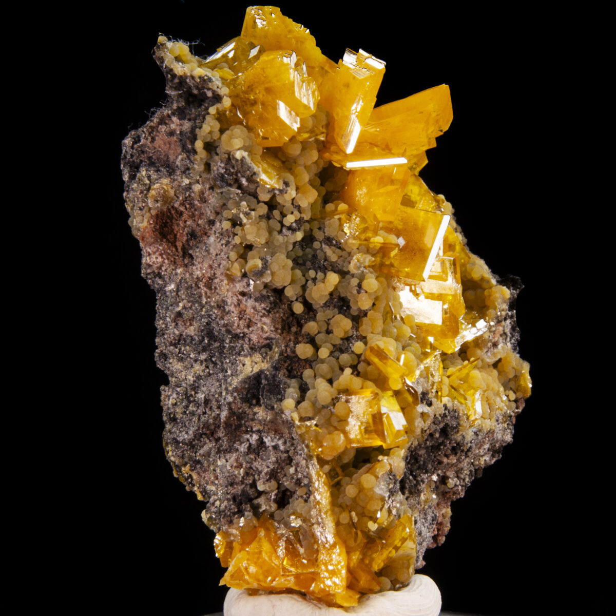 Wulfenite with Mimetite