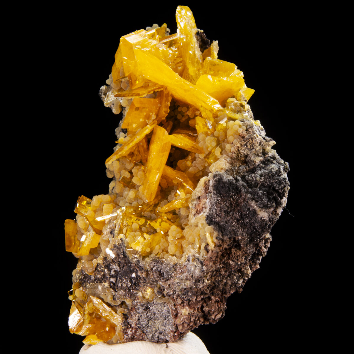 Wulfenite with Mimetite