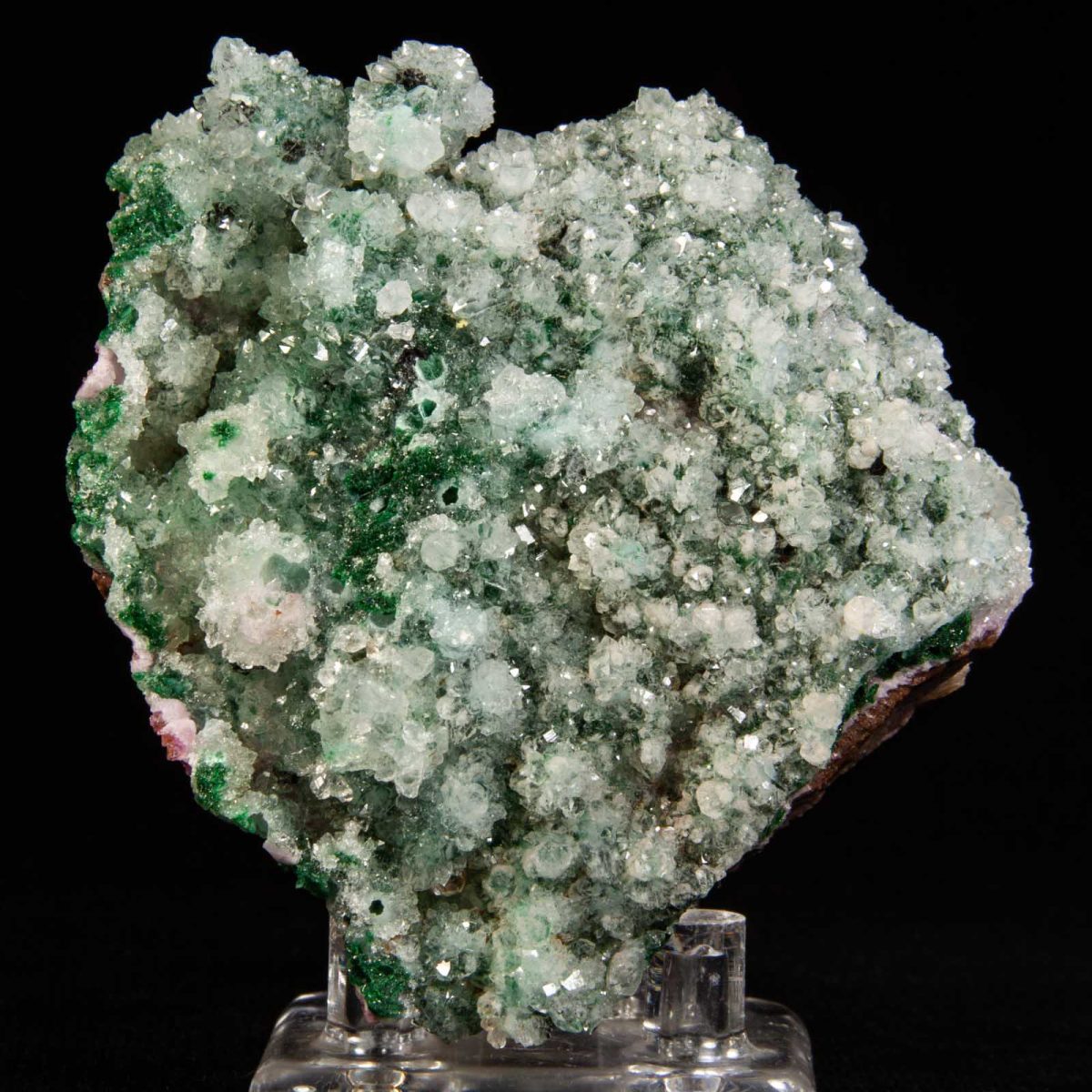 Quartz over Malachite