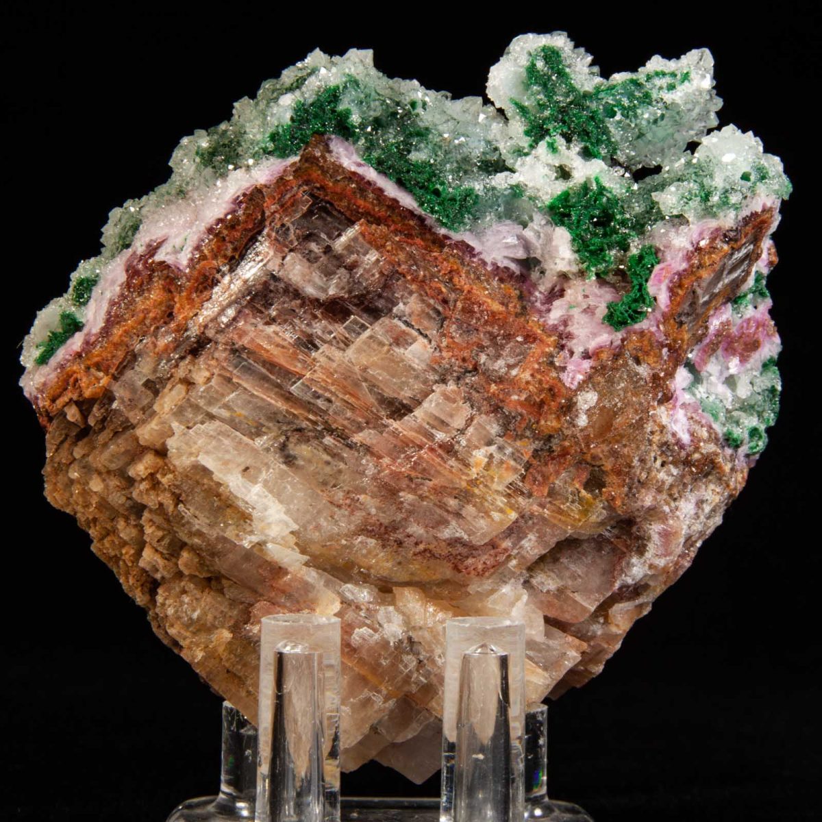 Quartz over Malachite