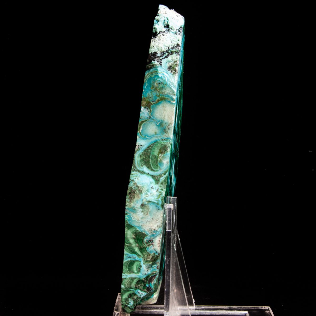 Malachite and Chrysocolla (Polished Slice)