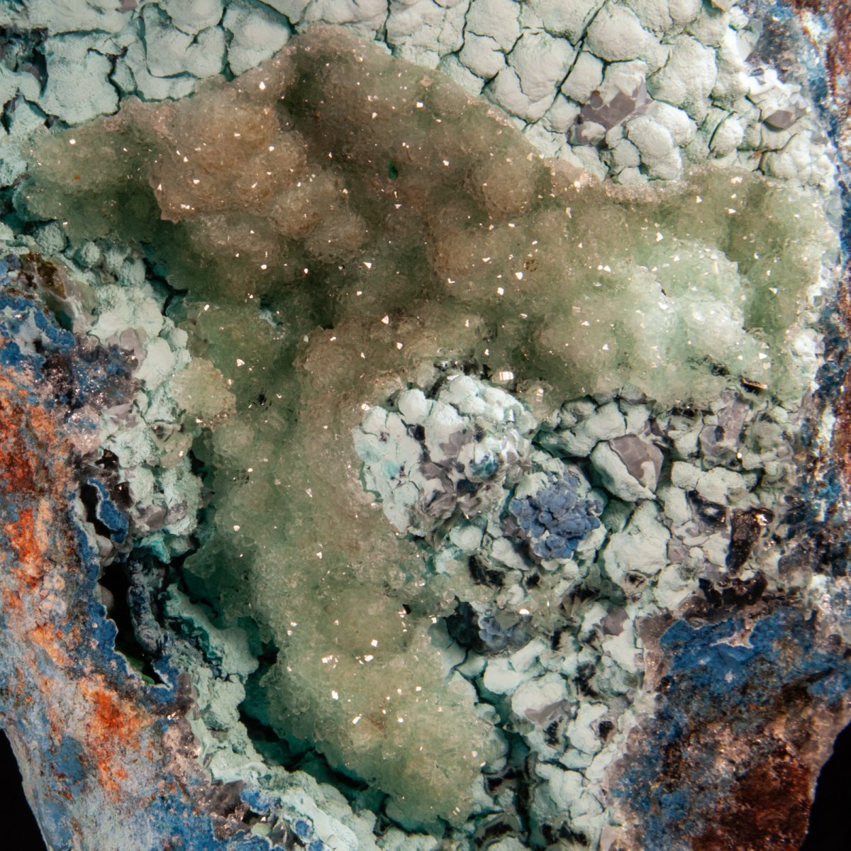 Plancheite and Quartz