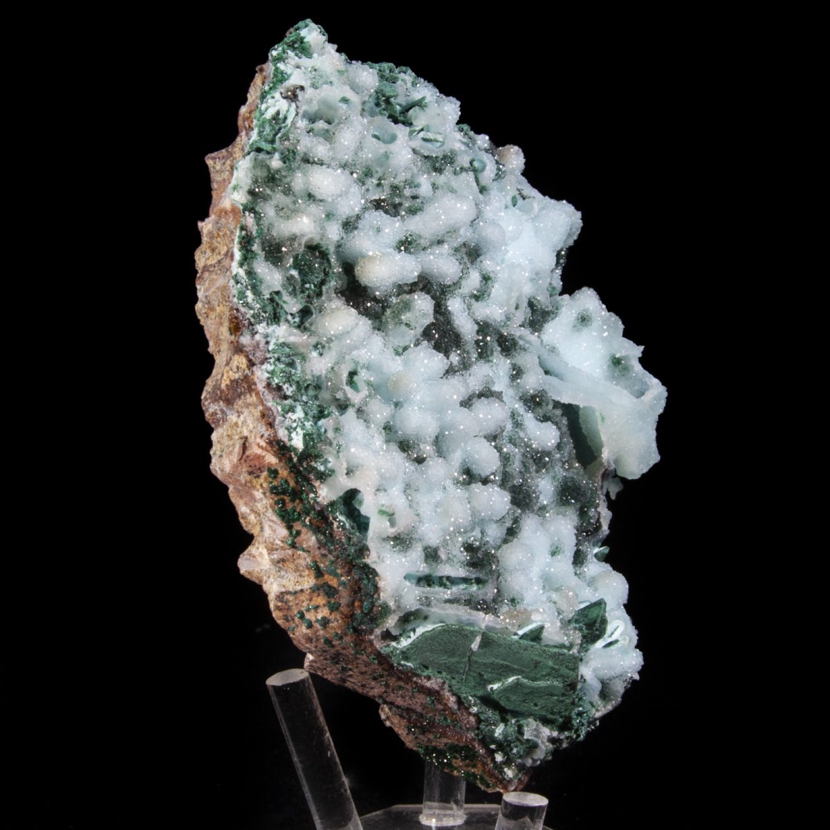 Quartz with Chrysocolla
