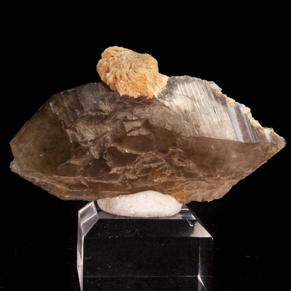 Smoky Quartz with Cleavelandite