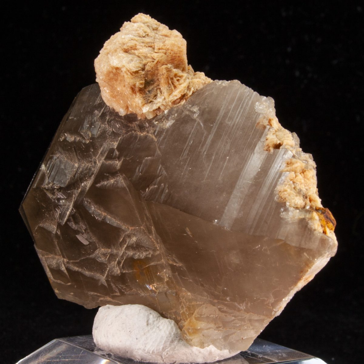 Smoky Quartz with Cleavelandite