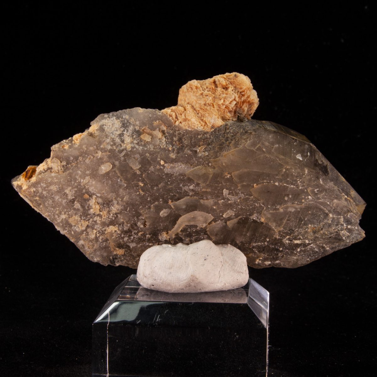 Smoky Quartz with Cleavelandite