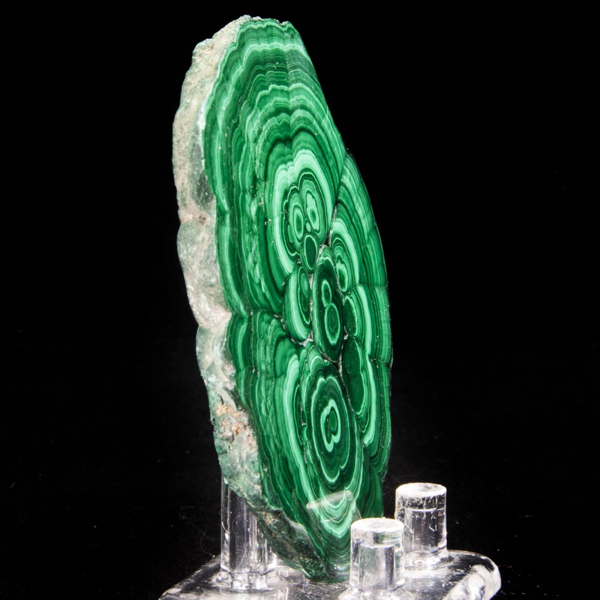 Malachite Stalactite (Polished Slice)