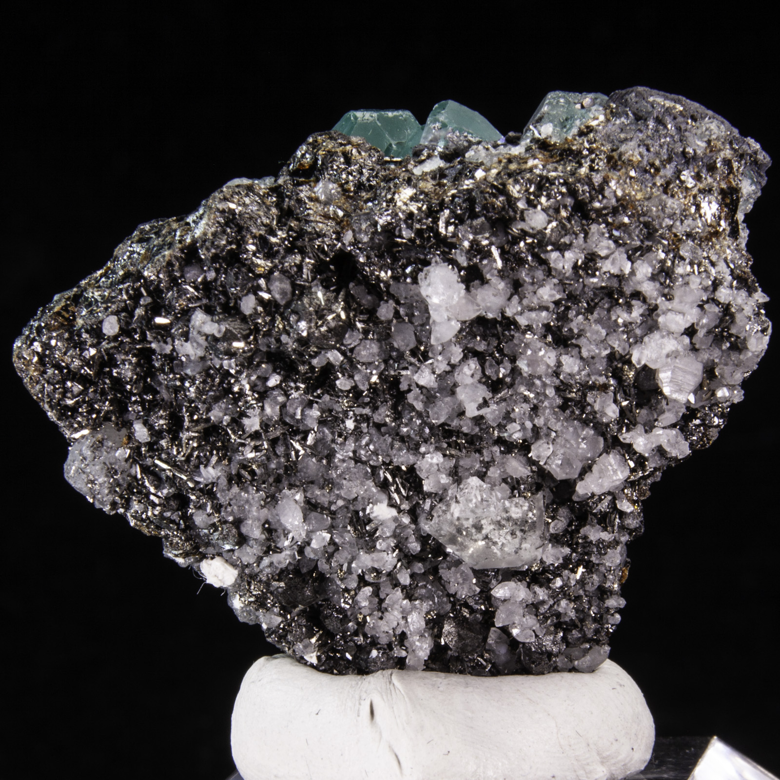 Fluorite and Sphalerite with Arsenopyrite