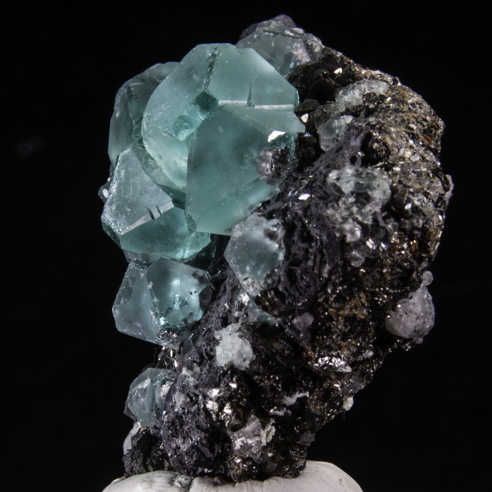 Fluorite and Sphalerite with Arsenopyrite