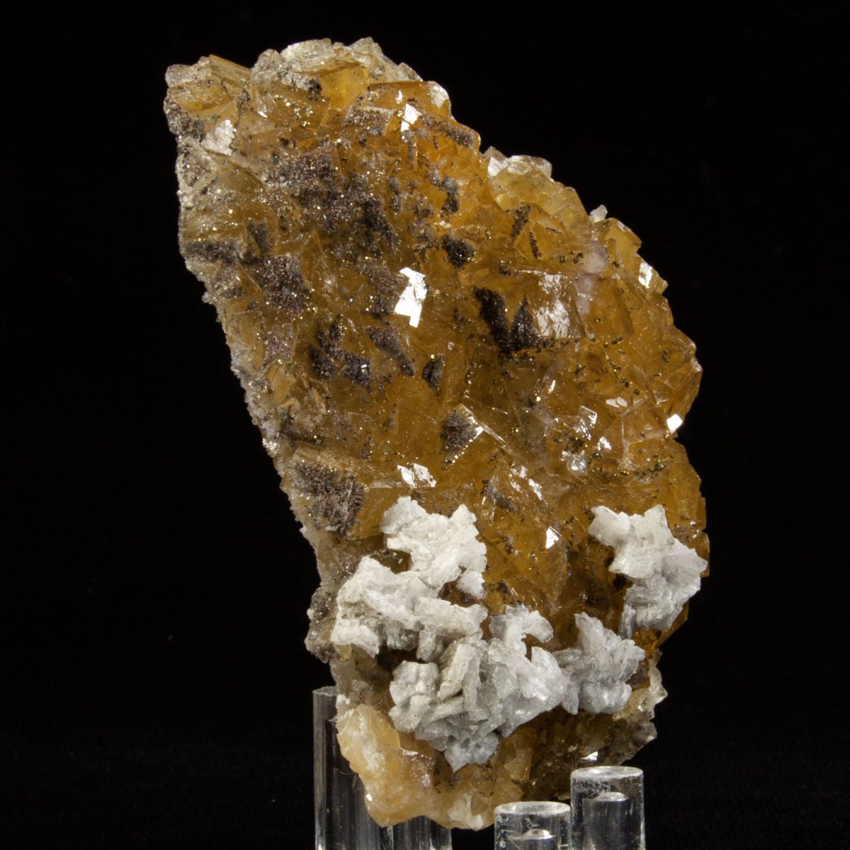 Fluorite and Chalcopyrite with Dolomite