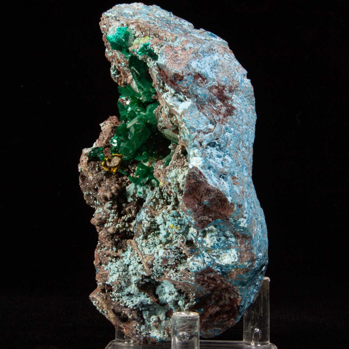 Dioptase with Plancheite