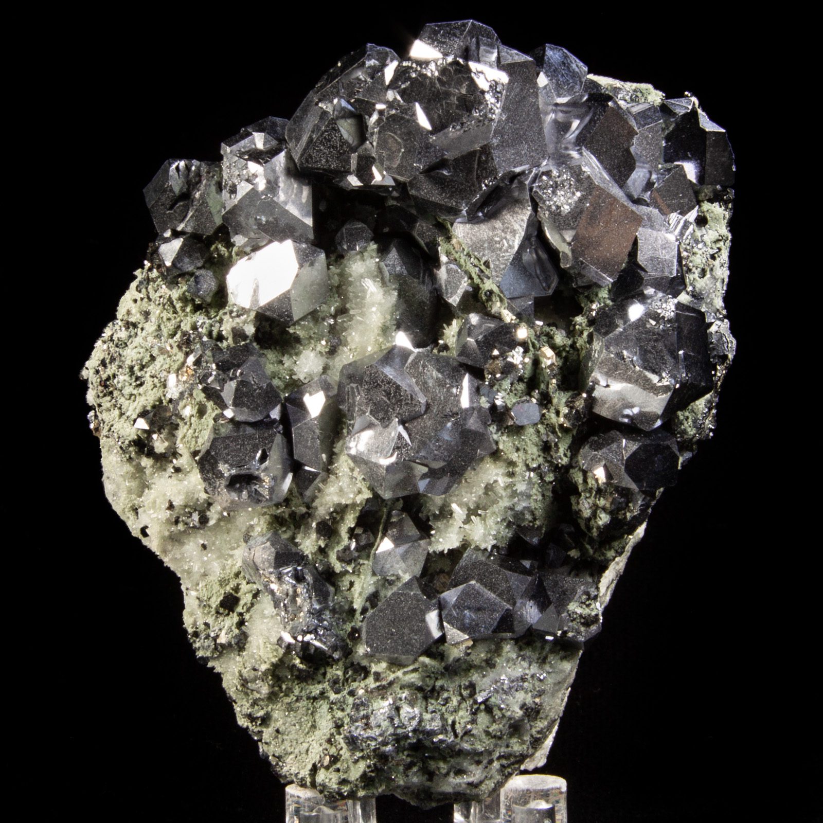 Gemstone,Gem, Crystals Beautiful Galena with Sphalerite from Krushev dol mine,Madan ore field,Rhodope Mts,Smolyan Oblast,Bulgaria,Minerals