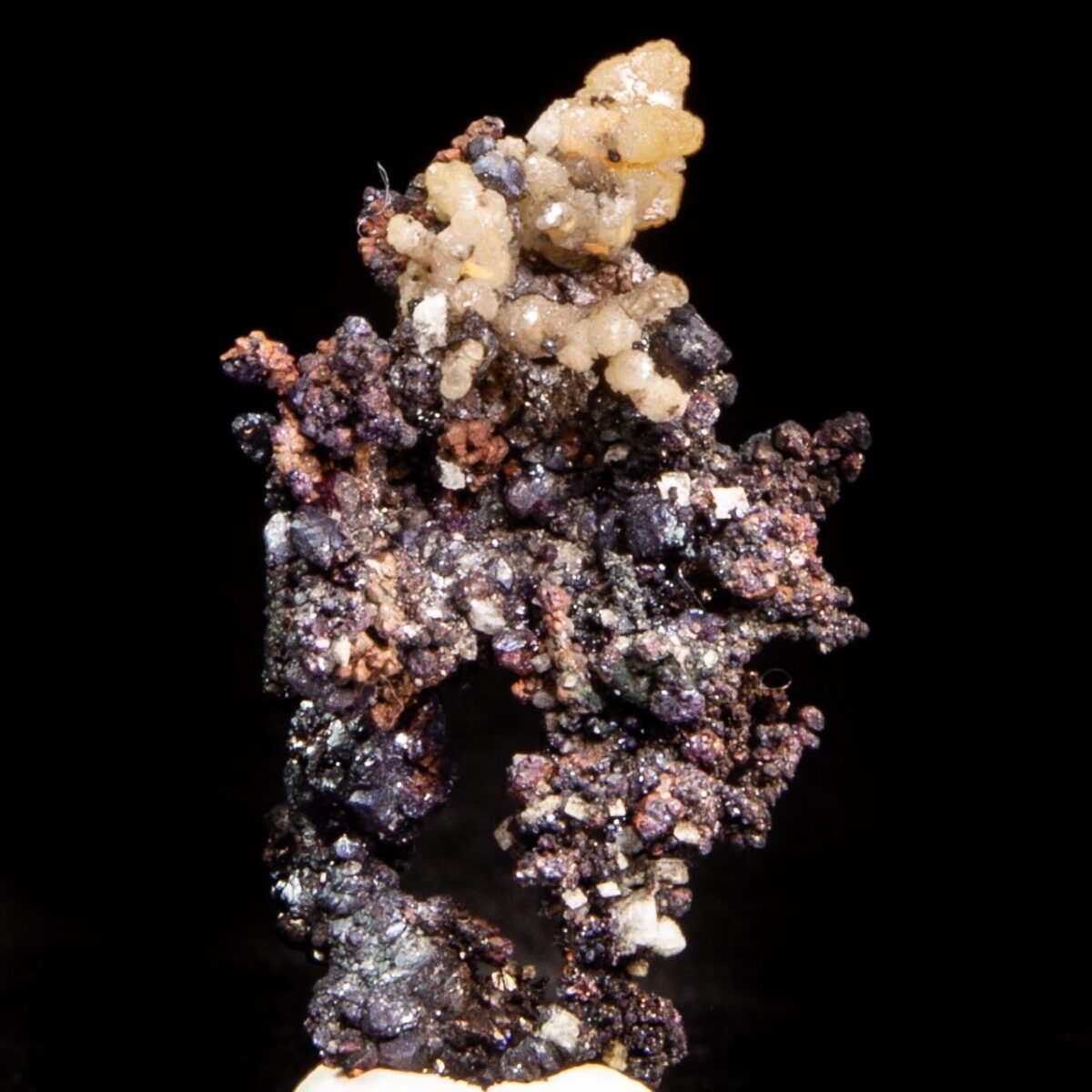 Cerussite on Native Copper
