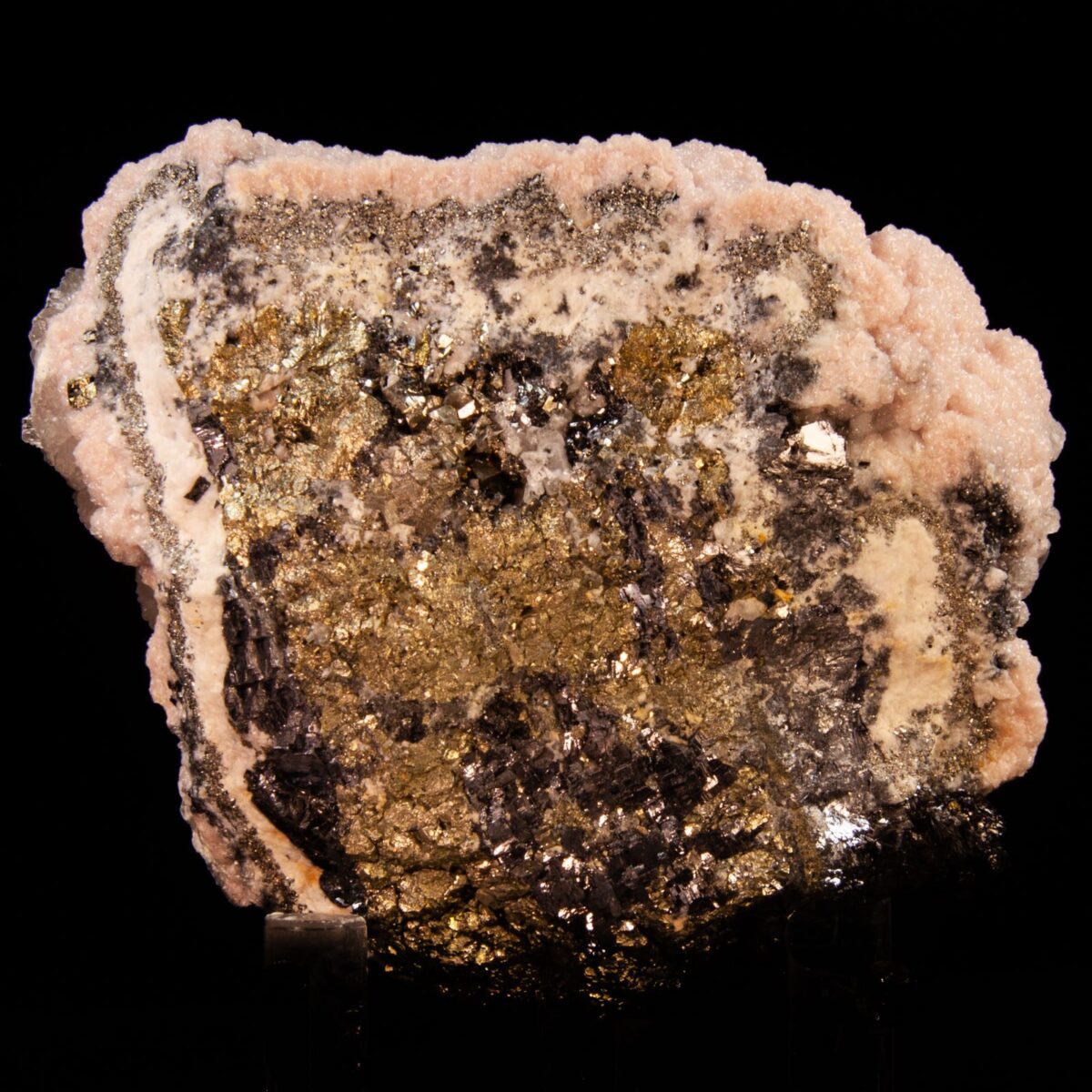 Rhodochrosite with Calcite