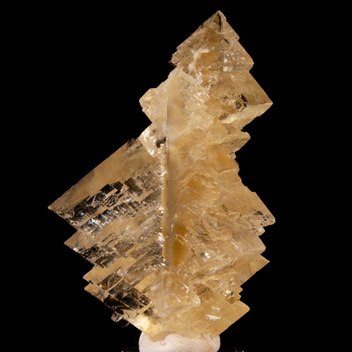 Calcite twinned crystals