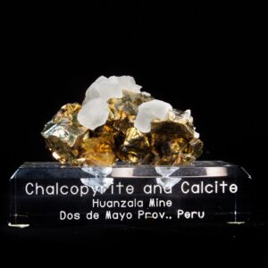 Calcite on Chalcopyrite