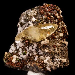 Calcite with Chalcopyrite Sweetwater Mine