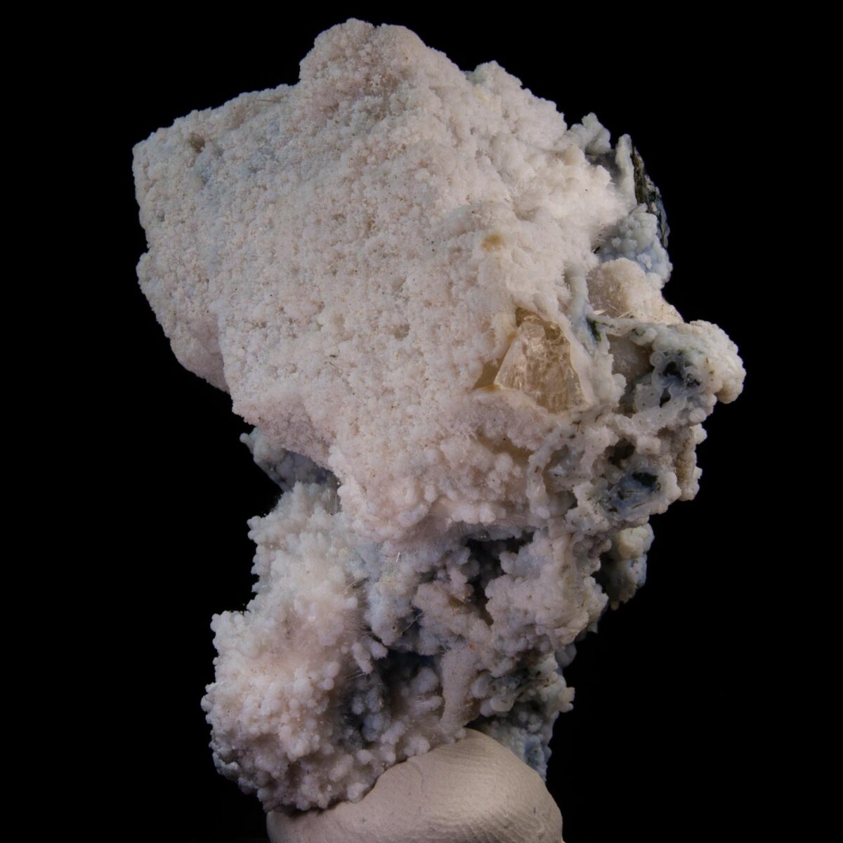 Chalcedony on Calcite