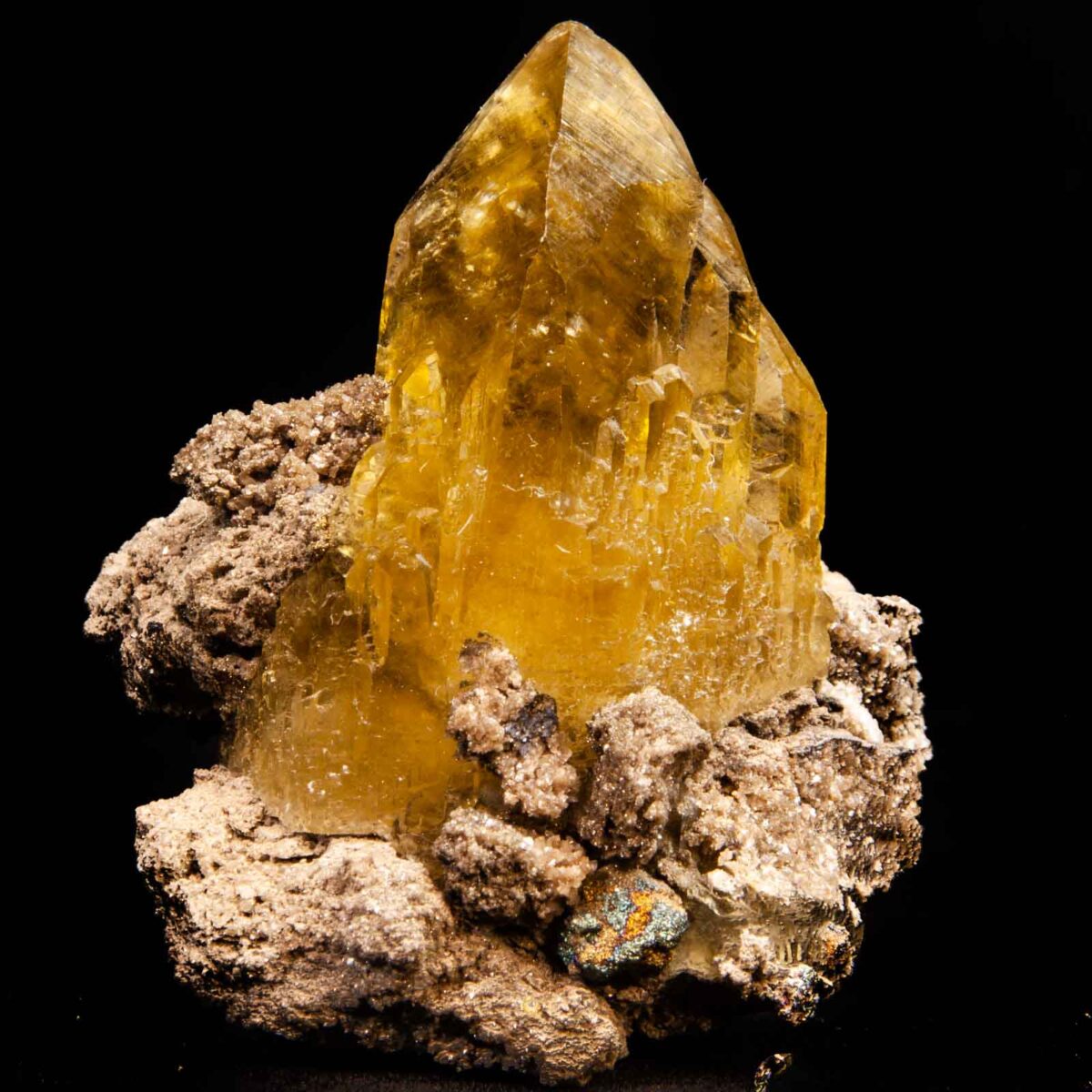Calcite and Chalcopyrite