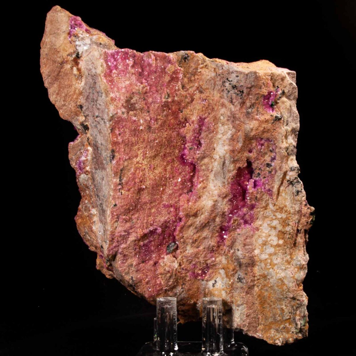 Malachite on Cobaltoan Calcite