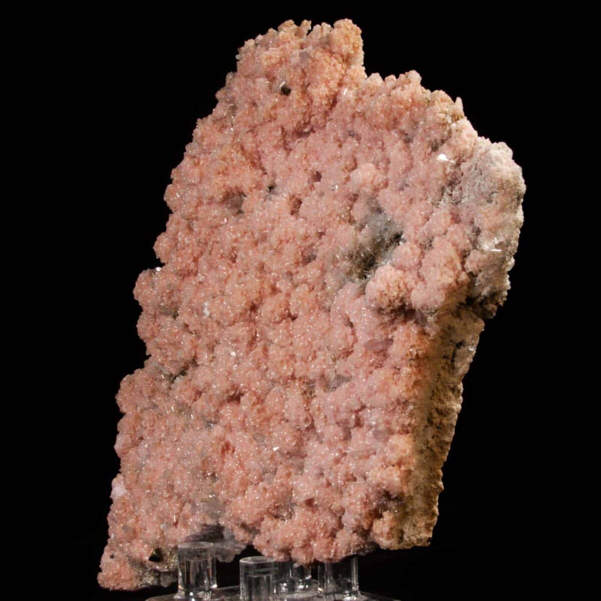 Rhodochrosite with Quartz and Stilbite and Pyrite