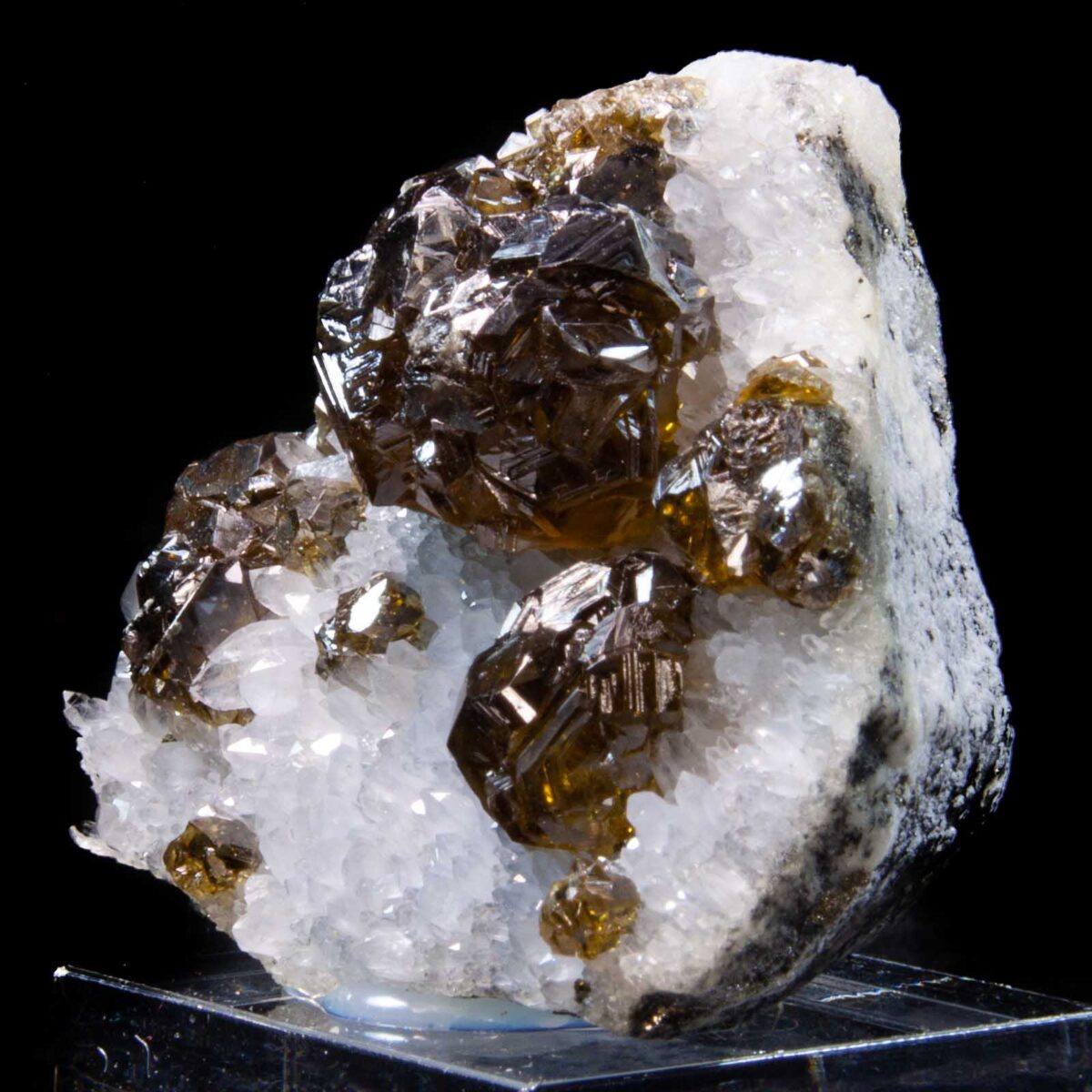 Sphalerite (Cleophane) with Quartz