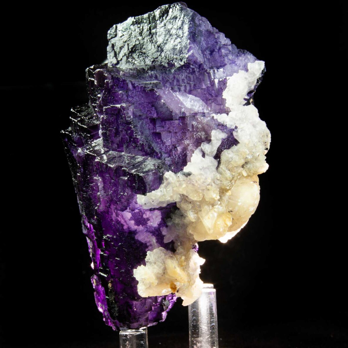 Fluorite with Calcite and Baryte