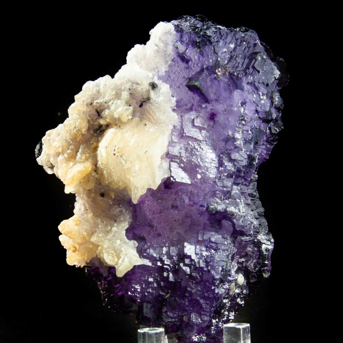 Fluorite with Calcite and Baryte