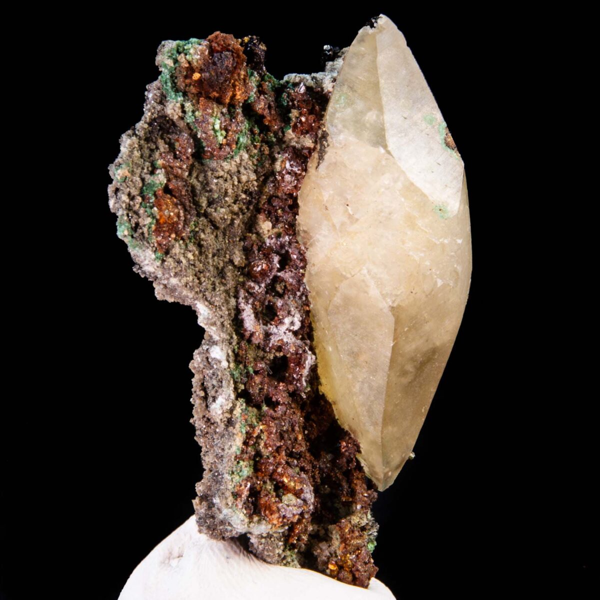 Calcite with Malachite