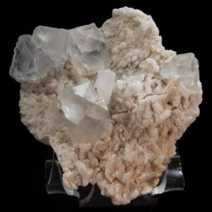 Fluorite and Quartz on Dolomite