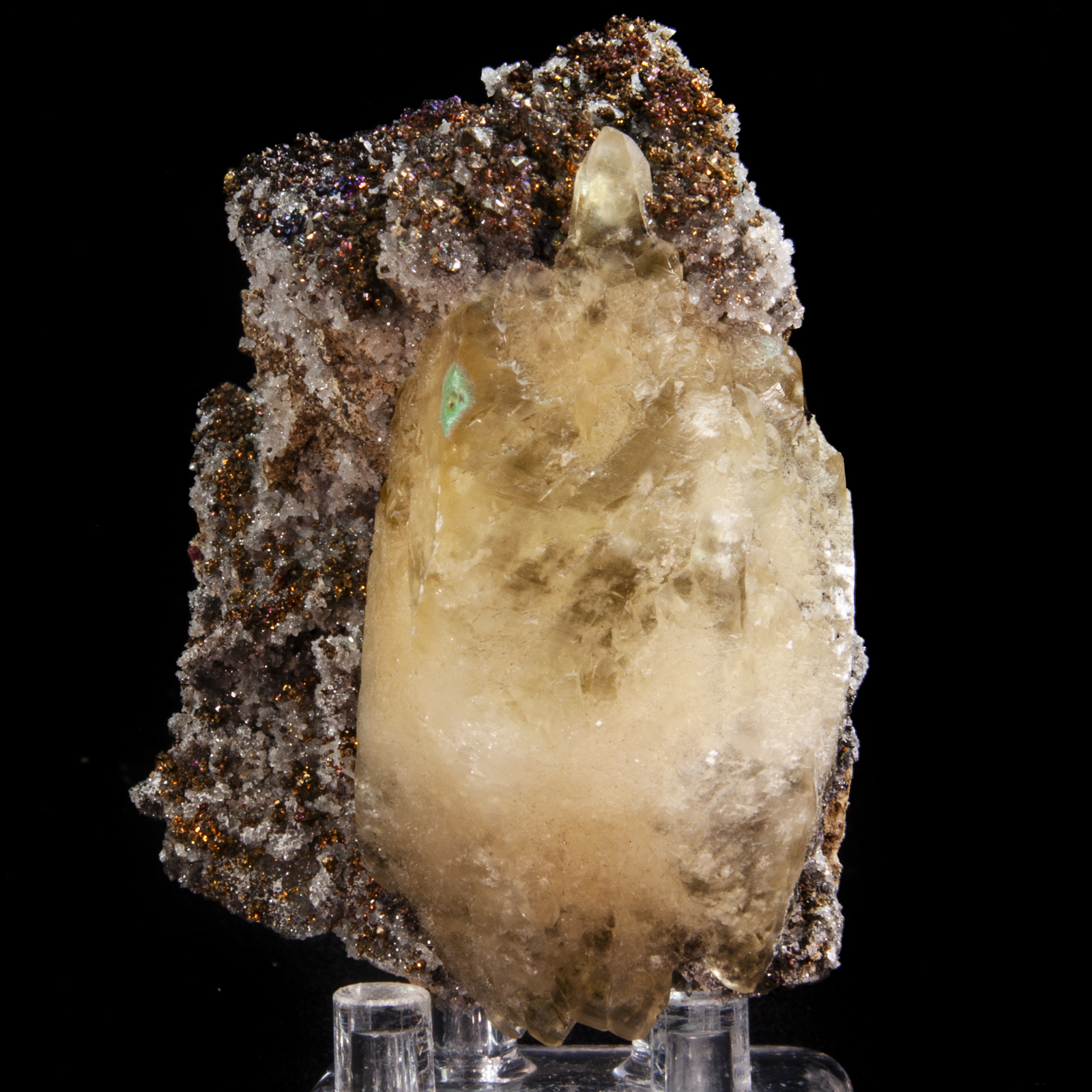 Calcite and Chalcopyrite