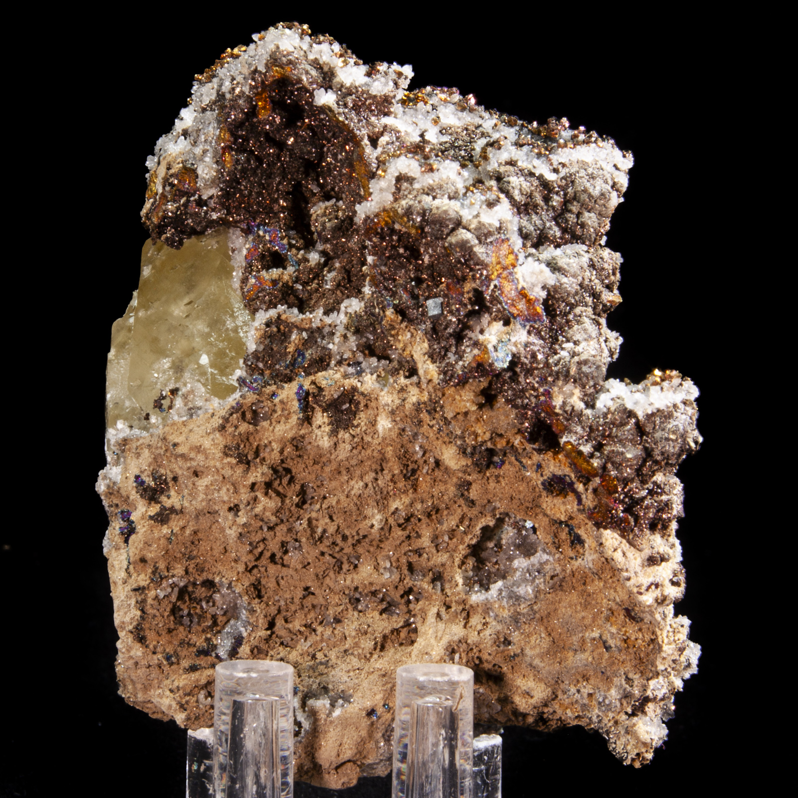 Calcite and Chalcopyrite