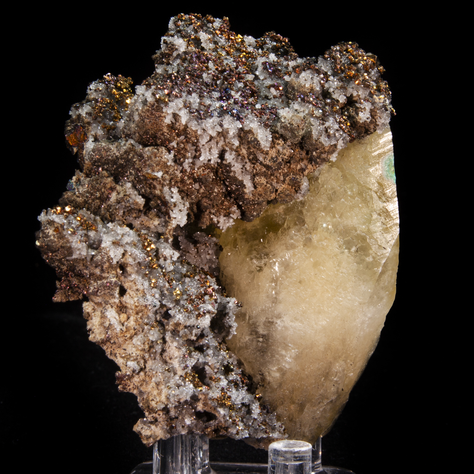 Calcite and Chalcopyrite