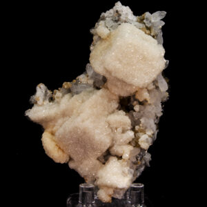 Dolomite after Calcite with Quartz and Chalcopyrite