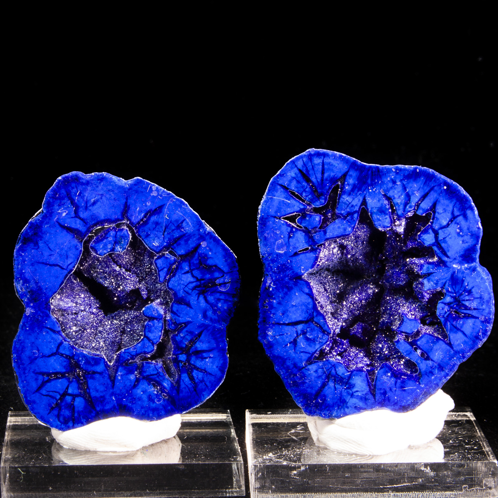 Azurite Geode Mineral Specimen #225125