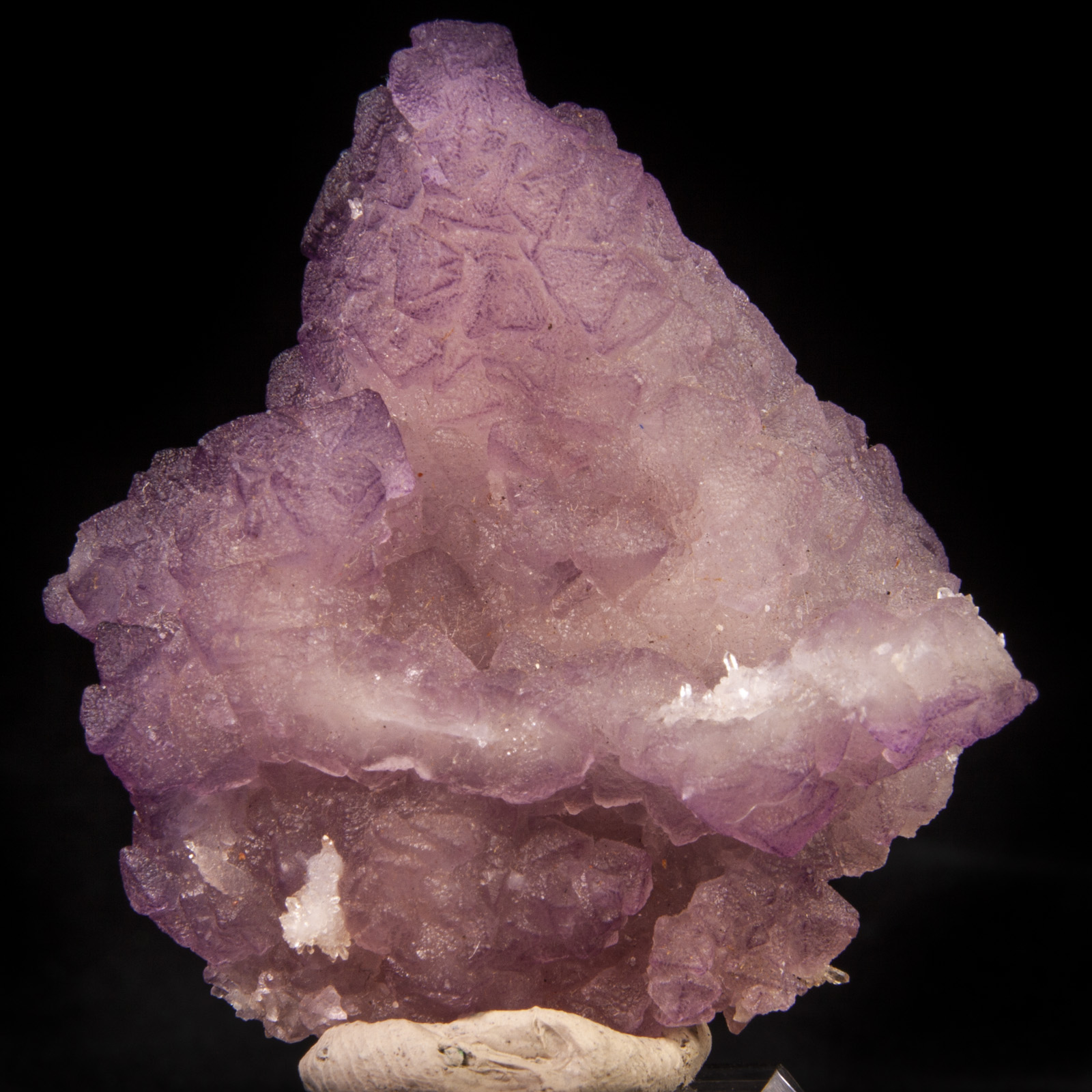 Fluorite on Quartz ps. Calcite