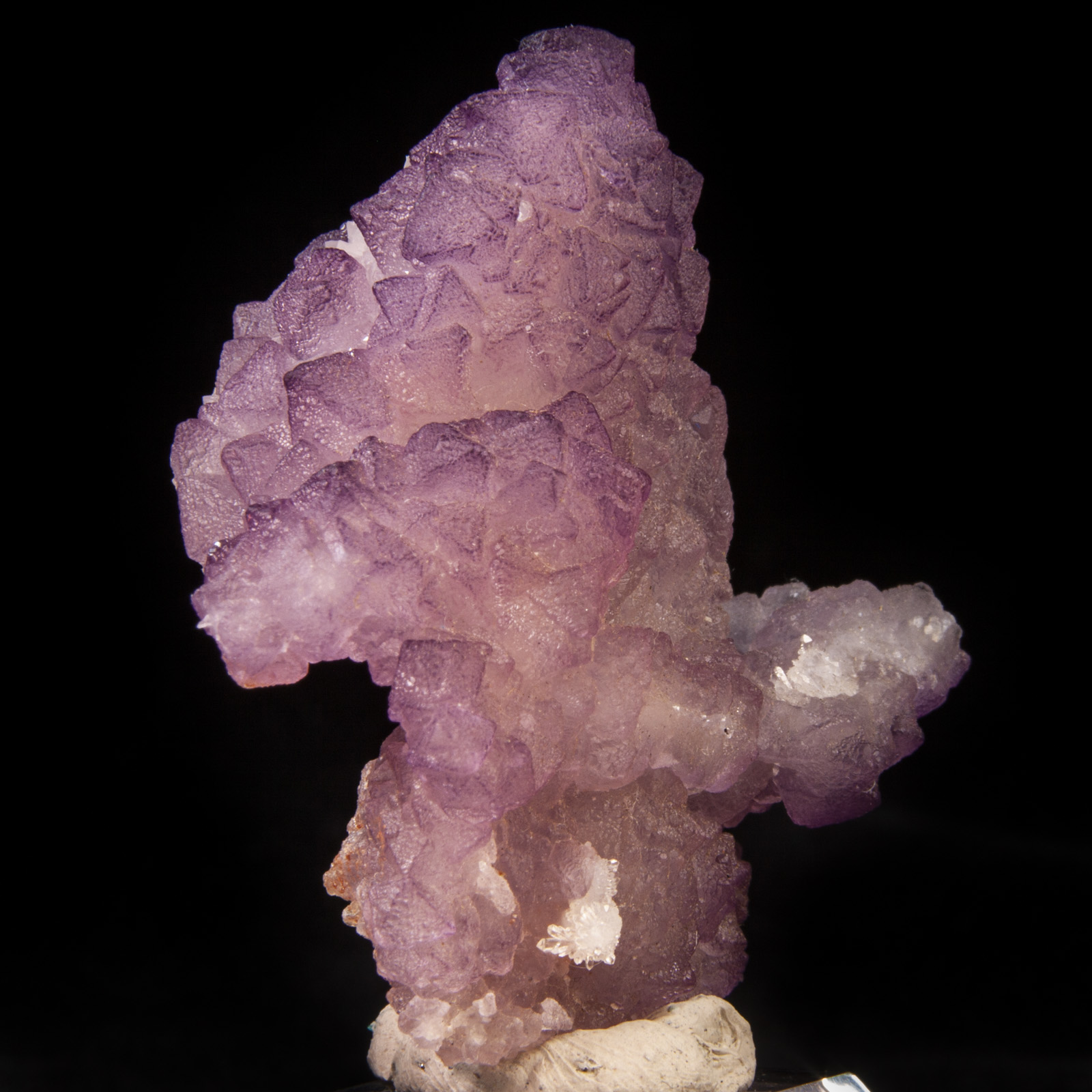 Fluorite on Quartz ps. Calcite