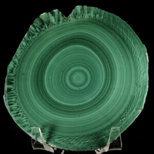 Malachite Stalactite slice (Polished)