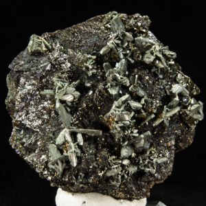 Marcasite on Sphalerite and Chalcopyrite